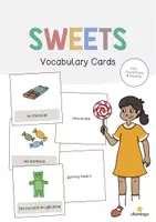 Aperçu - Fiches - Sweets / Friandises: Vocabulary Cards (Cartes de mots) - Page de couverture