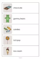 Aperçu - Jeux - Sweets / Friandises: Running Dictation (Dictée en mouvement pour le cours d'anglais) - Page 2