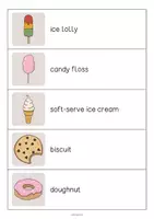 Aperçu - Jeux - Sweets / Friandises: Running Dictation (Dictée en mouvement pour le cours d'anglais) - Page 3