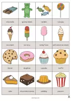 Aperçu - Jeux - Sweets / Friandises: Drawing Game (Jeu pour le cours d'anglais) - Page 2