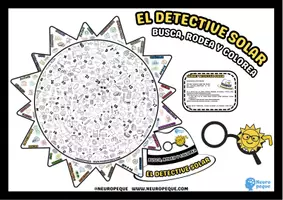 Vista previa - Unidades / Secuencias / Situaciones de Aprendizaje - EL DETECTIVE SOLAR. BUSCA, RODEA Y COLOREA - página 1