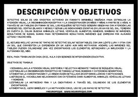Vista previa - Unidades / Secuencias / Situaciones de Aprendizaje - EL DETECTIVE SOLAR. BUSCA, RODEA Y COLOREA - página 3