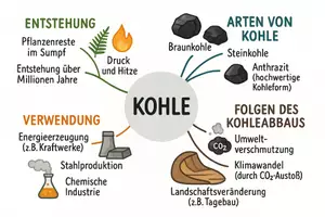 Vorschau - Arbeitsblätter - Arbeitsblatt "Kohle" + Onlineübung & MP3 + Mindmap + Infografik - Seite 3