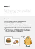 Aperçu - Jeux - Lunch & Dinner / Déjeuner et dîner: Floppi (Jeu pour le cours d'anglais) - Page 1
