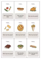 Aperçu - Jeux - Lunch & Dinner / Déjeuner et dîner: I have..., who has...? (Jeu pour le cours d'anglais) - Page 3