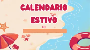 anteprima - Esercizi - Calendario estivo: compiti delle vacanze - Pagina di copertina