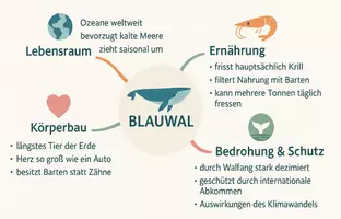 Vorschau - Arbeitsblätter - Lernposter + Arbeitsblatt zum Thema "Blauwal" + Onlineübung & MP3 + Mindmap + Infografik - Seite 3