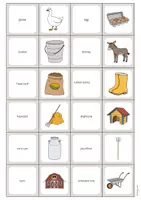 Aperçu - Jeux - Farm / Ferme: Memo Game (Jeu pour le cours d'anglais) - Page 3