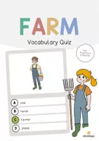 Aperçu - Jeux - Farm / Ferme: Vocabulary Quiz (Jeu de questions pour le cours d'anglais) - Page de couverture