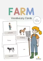 Aperçu - Fiches - Farm / Ferme: Vocabulary Cards (Cartes de mots) - Page de couverture