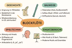 Vorschau - Arbeitsblätter - Arbeitsblatt "Blockflöte" + Onlineübung & MP3 + Mindmap + Infografik - Seite 3
