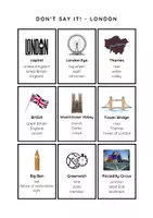 Vista previa - Juegos / Gamificación - LONDON: Don't say it! / English Game / ESL EFL - página 1