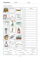 Aperçu - Fiches - Laundry Room / Buanderie: Vocabulary Worksheet 2 (Fiche d'exercices d'anglais) - Page 2
