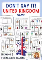 Vista previa - Juegos / Gamificación - Don't say it! – United Kingdom / English Game / ESL EFL - Portada