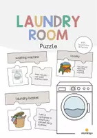 Aperçu - Jeux - Laundry Room / Buanderie: Puzzle (Puzzle pour le cours d'anglais) - Page de couverture