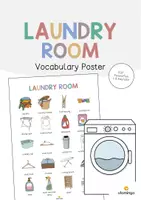 Aperçu - Affichage - Laundry Room / Buanderie: Vocabulary Poster (Affiche pour le cours d'anglais) - Page de couverture