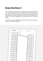 Aperçu - Cartes d'exercices - Laundry Room / Buanderie: Draw the lines 3 (Fiche d'exercices d'anglais) - Page 1