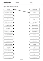 Aperçu - Cartes d'exercices - Laundry Room / Buanderie: Draw the lines 3 (Fiche d'exercices d'anglais) - Page 2