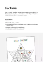 Aperçu - Jeux - Laundry Room / Buanderie: Star Puzzle (Jeu pour le cours d'anglais) - Page 1