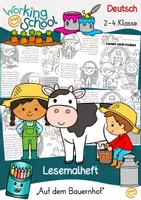 Vorschau - Arbeitsblätter - Bauernhof | Lesen und malen - Deckblatt
