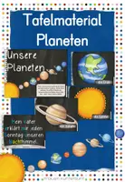 Vorschau - Bildkarten - Tafelmaterial Planeten - Deckblatt