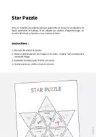 Aperçu - Jeux - Bathroom / Salle de bain: Star Puzzle (Jeu pour le cours d'anglais) - Page 1