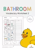 Aperçu - Fiches - Bathroom / Salle de bain: Vocabulary Worksheet 2 (Fiche d'exercices d'anglais) - Page de couverture