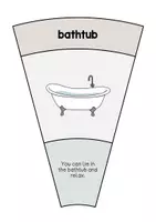 Aperçu - Cartes / Images - Bathroom / Salle de bain: Matching Circle (Puzzle circulaire pour le cours d'anglais) - Page 3