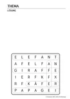 Vorschau - Arbeitsblätter - Buchstabengitter Tiere 3 / Kl. 1./2. - Seite 1