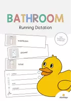 Aperçu - Jeux - Bathroom / Salle de bain: Running Dictation (Dictée en mouvement pour le cours d'anglais) - Page de couverture