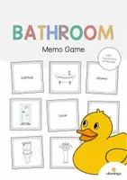 Aperçu - Jeux - Bathroom / Salle de bain: Memo Game (Jeu pour le cours d'anglais) - Page de couverture