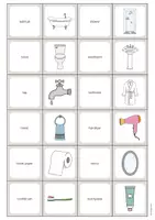 Aperçu - Jeux - Bathroom / Salle de bain: Memo Game (Jeu pour le cours d'anglais) - Page 2