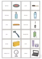 Aperçu - Jeux - Bathroom / Salle de bain: Memo Game (Jeu pour le cours d'anglais) - Page 3
