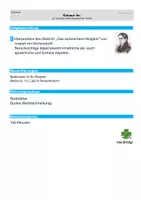 Vorschau - Klassenarbeiten - Gedichtinterpretation - Romantik - unterwegs sein Liebeslyrik - Klausur mit EHZ - Eichendorff - Das zerbrochene Ringlein - Seite 1
