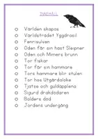 förhandsvisning - Nordisk mytologi - arbetshäfte / läsförståelse - sida 3