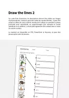 Aperçu - Cartes d'exercices - Animal Body Parts / Parties du corps des animaux: Draw the lines 2 (Fiche d'exercices d'anglais) - Page 1