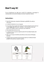 Aperçu - Jeux - DON'T SAY IT: Pack XXL de ressources pour les cours d’anglais - Page 2
