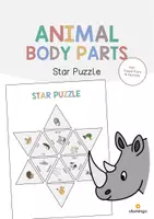 Aperçu - Jeux - Animal Body Parts / Parties du corps des animaux: Star Puzzle (Jeu pour le cours d'anglais) - Page de couverture