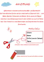 Vorschau - Arbeitsblätter - Wir basteln einen Kaktus in der Wüste – Bastelvorlage für die Sommerferien (Klasse 1–4) - Seite 1
