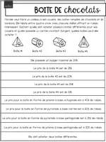 Aperçu - Feuilles d'exercices - Situation d'application - Boite de chocolats 5e - Page 2