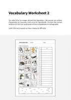 Aperçu - Fiches - Animal Body Parts / Parties du corps des animaux: Vocabulary Worksheet 2 (Fiche d'exercices d'anglais) - Page 1