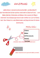 Vorschau - Arbeitsblätter - Wir basteln einen Melonen-Fächer – Bastelvorlage für Klasse 1–4 - Seite 1