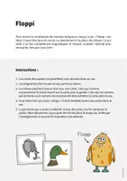 Aperçu - Jeux - Animal Body Parts / Parties du corps des animaux: Floppi (Jeu pour le cours d'anglais) - Page 1