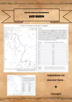 Vorschau - Arbeitsblätter - Der Rhein - Von der Quelle bis zur Mündung - Deckblatt