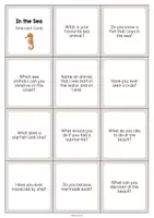 Aperçu - Cartes / Images - In the Sea / Dans la mer: Smalltalk Cards (Cartes de conversation) - Page 2
