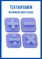 Vorschau - Stundenentwürfe - Textaufgaben Mathematik - Klasse 7 - Deckblatt
