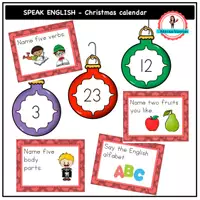 förhandsvisning - Speak English adventskalender - försättsblad