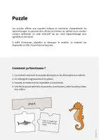 Aperçu - Jeux - In the Sea / Dans la mer: Puzzle (Puzzle pour le cours d'anglais) - Page 1