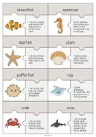 Aperçu - Jeux - In the Sea / Dans la mer: Puzzle (Puzzle pour le cours d'anglais) - Page 3