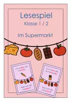 Vorschau - Spiele - Lesespiel Im Supermarkt - Deckblatt